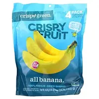 Crispy Green, Crispy Fruit, полностью банановый продукт, 4 пакетика по 24 г (0,85 унции) Днепр