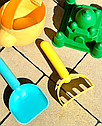 Дитячий силіконовий набір для гри з піском та водою DL27 4 елементи Оранжевий, фото 2