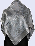 Женский платок из атласа и полиэстера, 100 на 100 см, модель 2