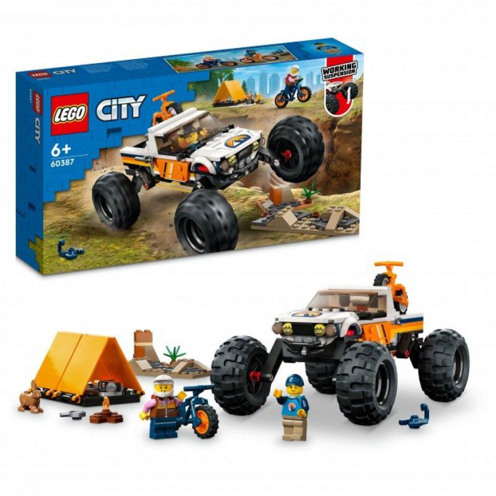 Конструктор LEGO City Great Vehicles Пригоди на позашляховику 4x4 252 деталі 60387  Ушкоджена упаковка