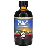 WishGarden Herbs, Успокаивающий сироп от кашля Serious AM, 120 мл (4 жидк. Унции) Днепр