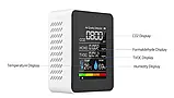 Детектор вуглекислого газу (СО2), формальдегіду (HCHO) і TVOC Модель BC125 з гігрометром і термометром, фото 3