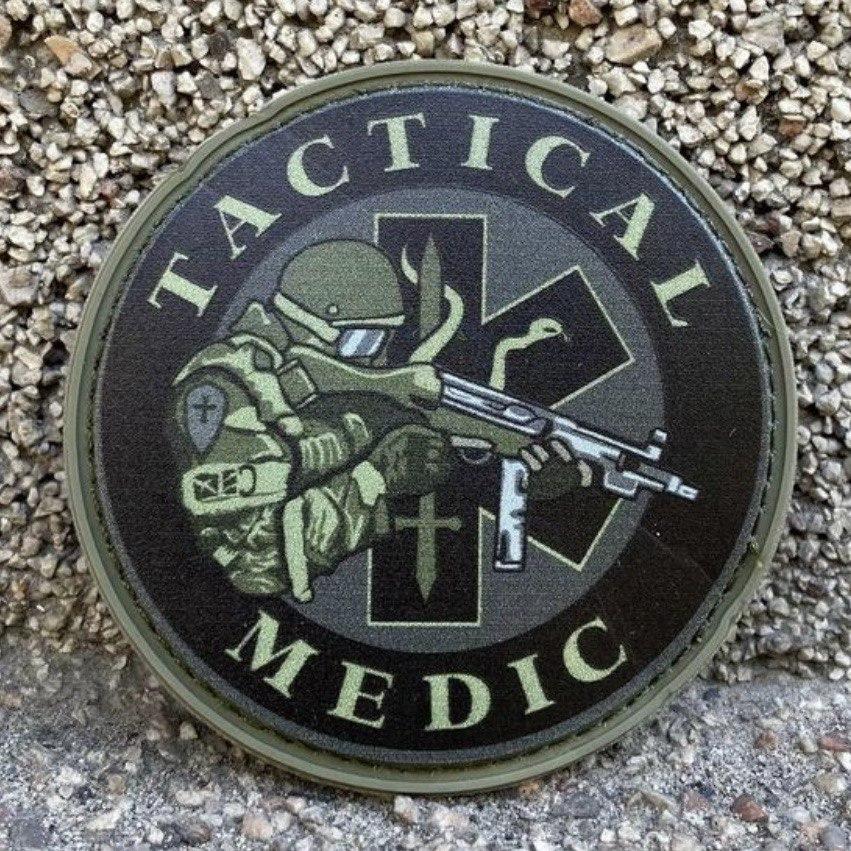 Шеврон на липучці патчі тактичний медик зсу Tactical Medic