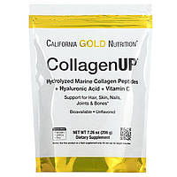 California Gold Nutrition CollagenUP гідролізовані пептиди морського колагену з гіалуроновою кислотою 206