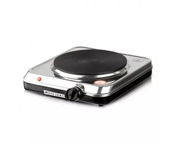 Електрична плита на 1 конфорка 1000 Вт RAF R.8005 Настільна кухонна плитка, фото 1