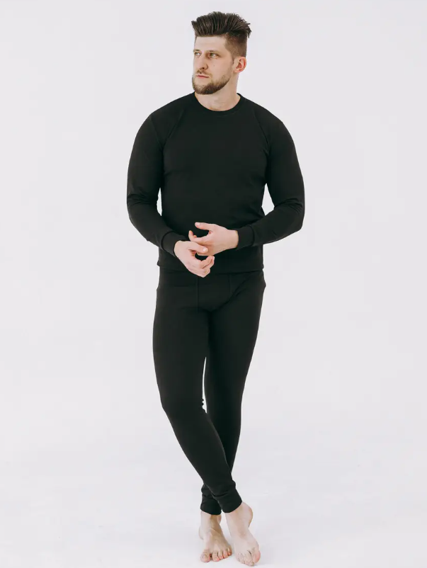 Термобілизна чоловіча на флісі комплект для повсякденного носіння взимку, краща тактична термобілизна для чоловіків MS