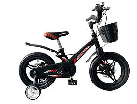 Двоколісний дитячий магнієвий велосипед від 3 до 5 років Crosser Hunter Premium 14" чорний