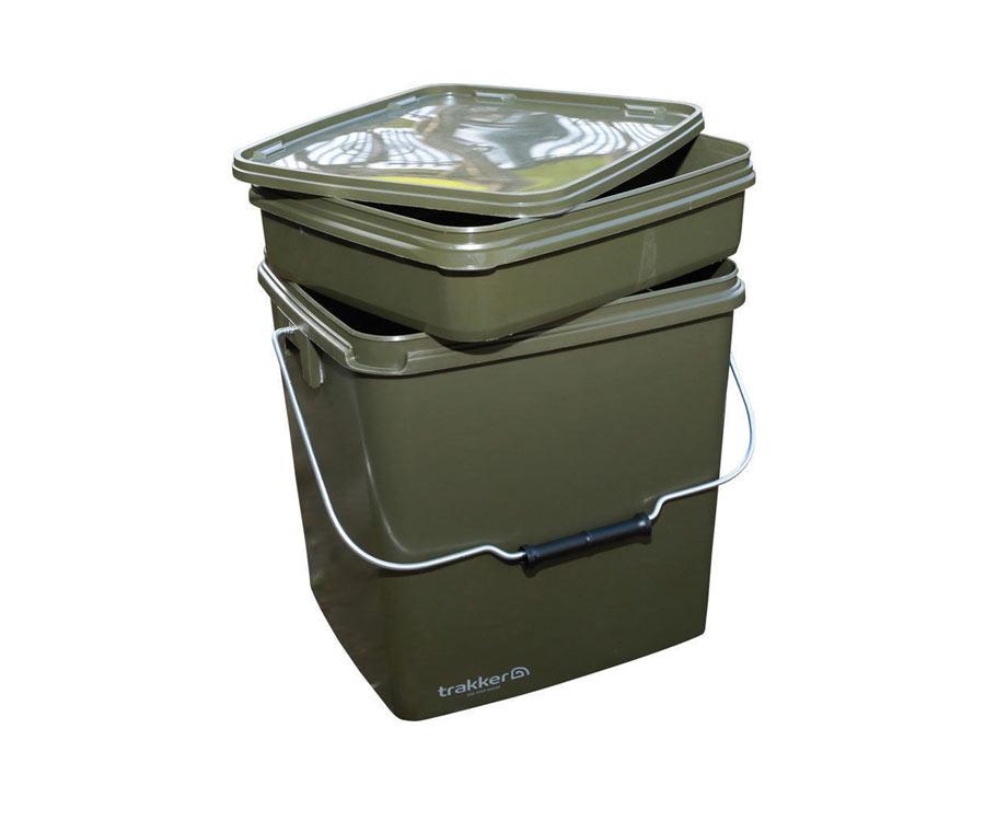 Відро зі вставкою Trakker 13LTR OLIVE SQUARE CONTAINER