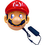 Неонова маска Супер Маріо маска Led, фото 3