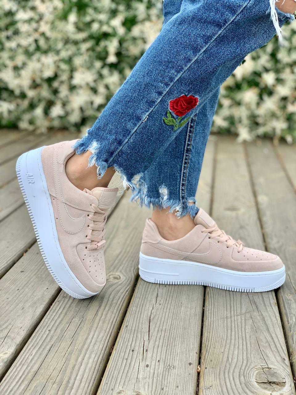 Nike Air Force 1 Sage Pink White 2