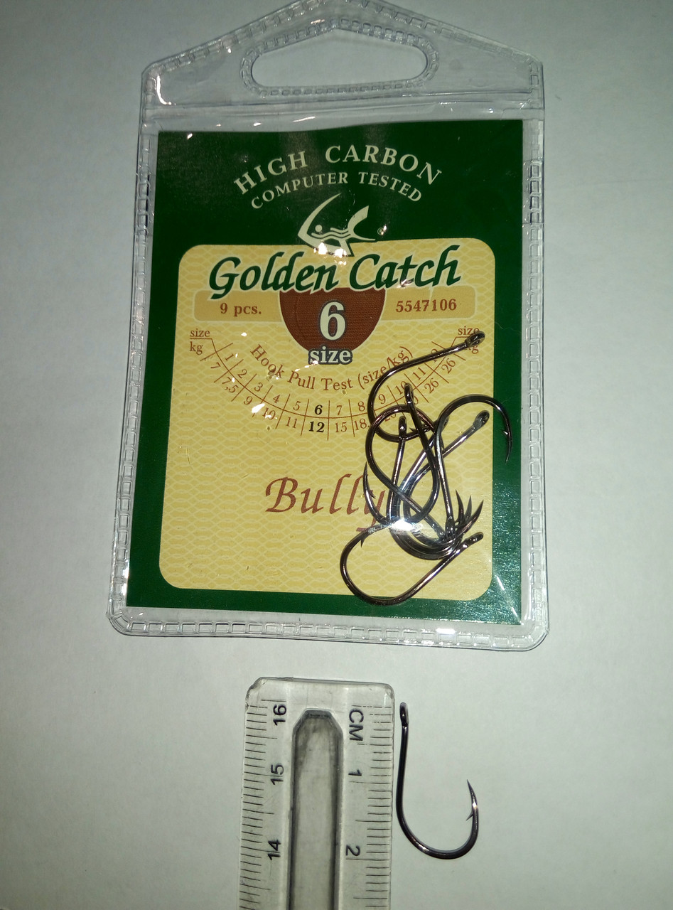 Гачки для риболовлі Golden Catch Bully No6