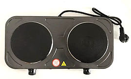 Електропліта Настільна Дискова Biтек BT-9088А Дві Конфорки (9659)