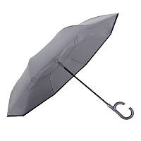 Жіноча парасолька навпаки Up-Brella 1166 Сіра (11203-63754)