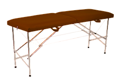 Кушетка косметологічна автомат, стіл масажний (люкс) KUSHETKA, шоколад 70 см