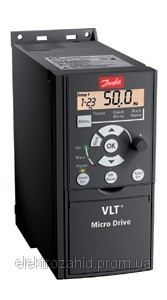 Частотный преобразователь Danfoss VLT  Micro Drive FC-051 1P1K75 - 0,75 кВт (Uвх. 1*220В, 50 Гц)