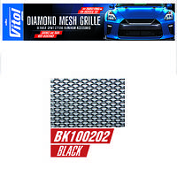 Решітка декоративна VITOL 100*20 см black No2 (BK100202)