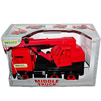 Авто "Middle truck" бетонозмішувач (червоний) в коробці