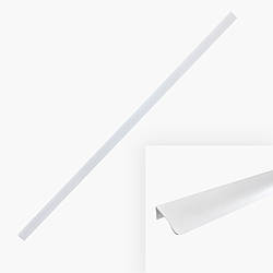 Ручка меблева торцева (ручка-планка) для шафи довга біла 1170/1200м Long E
