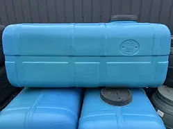 Ємність для води 300 л пластикова прямокутна харчова блакитна 2-шарова бак для води