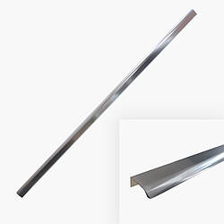 Ручка для високої шафи торцева довга 1170/1200мм Long E. Колір атласний хром