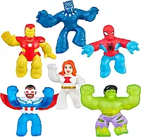 Goo Jit Zu Marvel 6 Pack Набор фигурок Гуджитсу Герои Марвел 41469