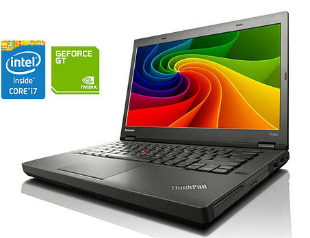 Ігровий ноутбук Lenovo ThinkPad T440p/ 14" 1366x768/ i7-4600M/ 8GB RAM/ 256GB SSD/ GT 730M 2GB, фото 1