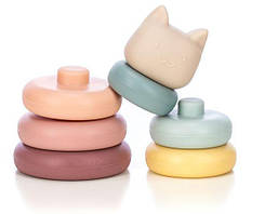 Силіконовий сортер FreeON Вежа Kitty, multicolour