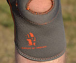 Наколінник MadMax MFA-297 Knee Support with Patella Stabilizer Dark Grey/Orange L, фото 10