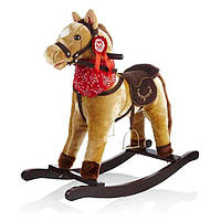 Гойдалка дитяча FreeON зі сидінням, кінь коричневий