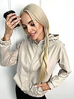 Женские демисезонные куртки ХЛ+++ - 1216-фг - Стильная женская легкая демисезонная куртка-ветровка