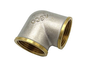 Косинець 3/4" ВВ нікель. з проточкою ASCO 1/60, фото 4