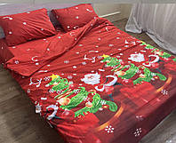 Постільна білизна бязь Санта з подарунками