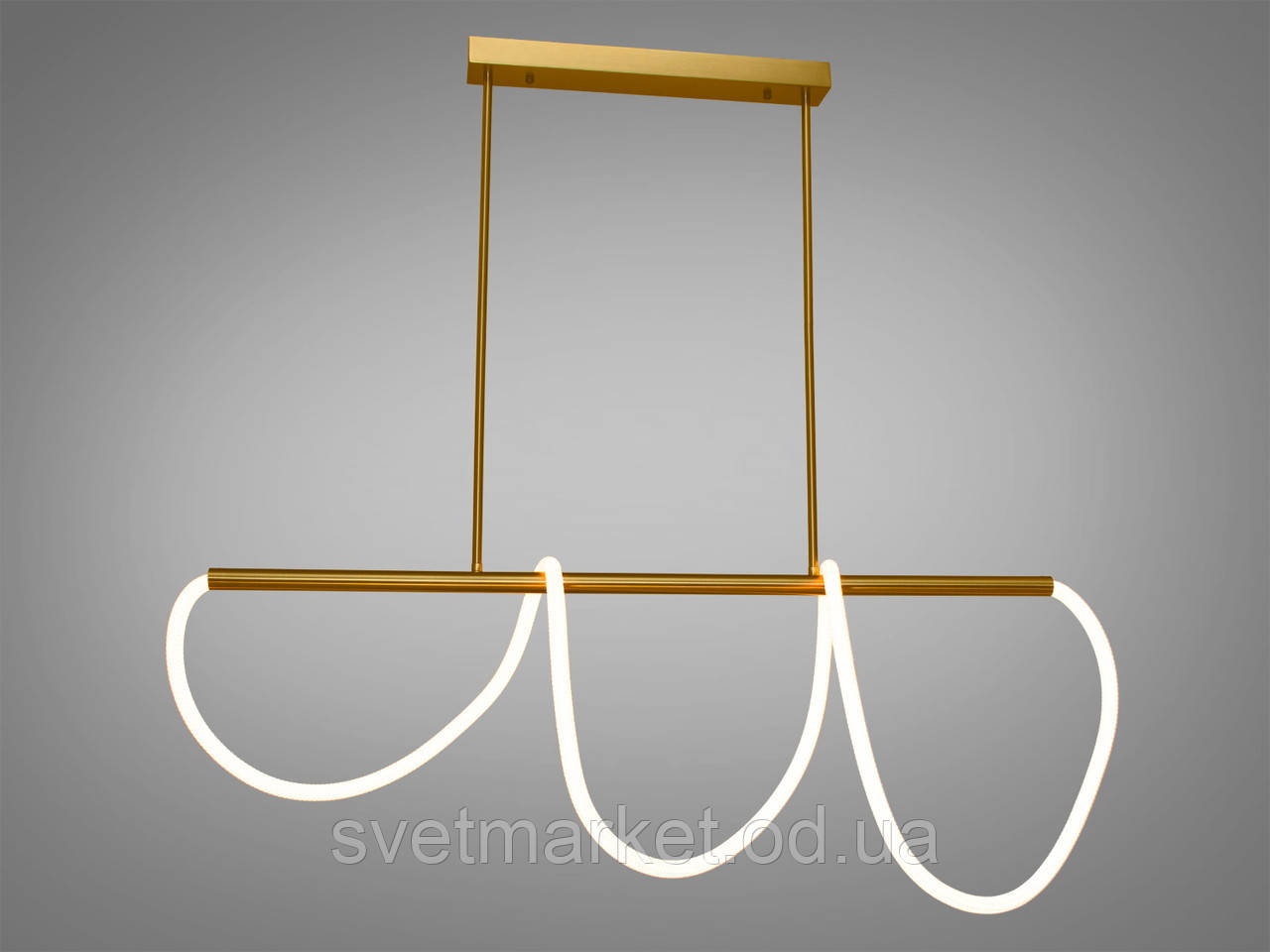 Сучасна світлодіодна люстра шланг, 32W 9752-L1200GAB, фото 1