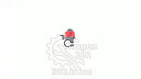 Звонок велосипедный (красный с компасом) (mod:B275E) YKX