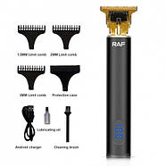 Універсальна машинка для стрижки волосся бездротова із змінними насадками RAF R.437, фото 4