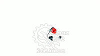 Сигнал велосипедный с подсветкой Police (красный, АА*2) (mod:JY-2510) DS