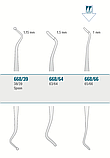 Екскаватор стоматологічний 65/66 двосторонній 1 мм кругла ручка діаметром 6 мм, Medesy 668/66, фото 2