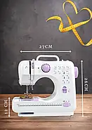 Швейна машинка для дому 12 в 1 RD-402 Багатофункціональний оверлок швейна машина з подвійною ниткою, фото 2