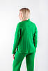 Костюм трикотажний жжіночий з джемпером зі стійкою та штанами зелений 40021 ONE SIZE (2000000117539), фото 4