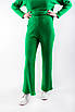 Костюм трикотажний жжіночий з джемпером зі стійкою та штанами зелений 40021 ONE SIZE (2000000117539), фото 5