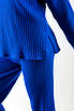 Костюм трикотажний жжіночий з джемпером зі стійкою та штанами синій 40021 ONE SIZE (2000000117515), фото 3