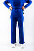 Костюм трикотажний жжіночий з джемпером зі стійкою та штанами синій 40021 ONE SIZE (2000000117515), фото 6