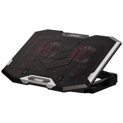 Підставка для ноутбука IceCoorel K9, 10-17", 4*100mm 1400±10% RPM + 4*70mm 2500±10%RPM, 2xUSB2.0 + підставка, фото 1