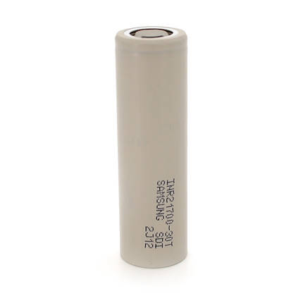 Акумулятор 21700 Li-Ion Samsung INR21700 (30T), 3000mAh, 7.2(14.4)A, 4.2/3.69/2.5V, Gray, фото 1