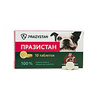 Празистан антигельмінтні таблетки для собак з ароматом м'яса, 10 таб