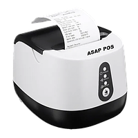 Термопринтер для чеков POS-принтер ASAP POS SH58 Bluetooth + USB Компактный и удобный принтер White