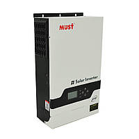 Гiбрiдне ДБЖ MUST PV18-5248PRO, 5200W, 48V, ток заряда 1-60A, 160-275V, MPPT (80А, 450 Vdc)