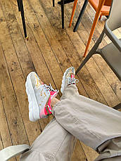 Жіночі кросівки Versace Chain Reaction White Pink Yellow Barocco DSR705G-DICTG_DB5OS, фото 2