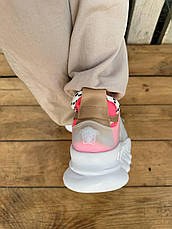 Жіночі кросівки Versace Chain Reaction White Pink Yellow Barocco DSR705G-DICTG_DB5OS, фото 3
