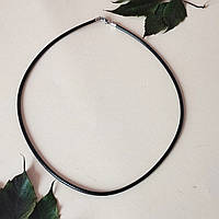 Шнурок зі шкірзамінника під хрестик (50, 60, 70 см на вибір)